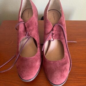 Lands' End Women's Suede Lace-Up Shoes